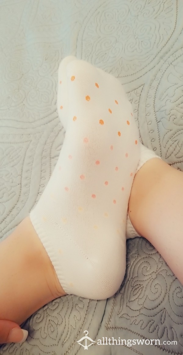 Orange To Yellow Spotted Socks