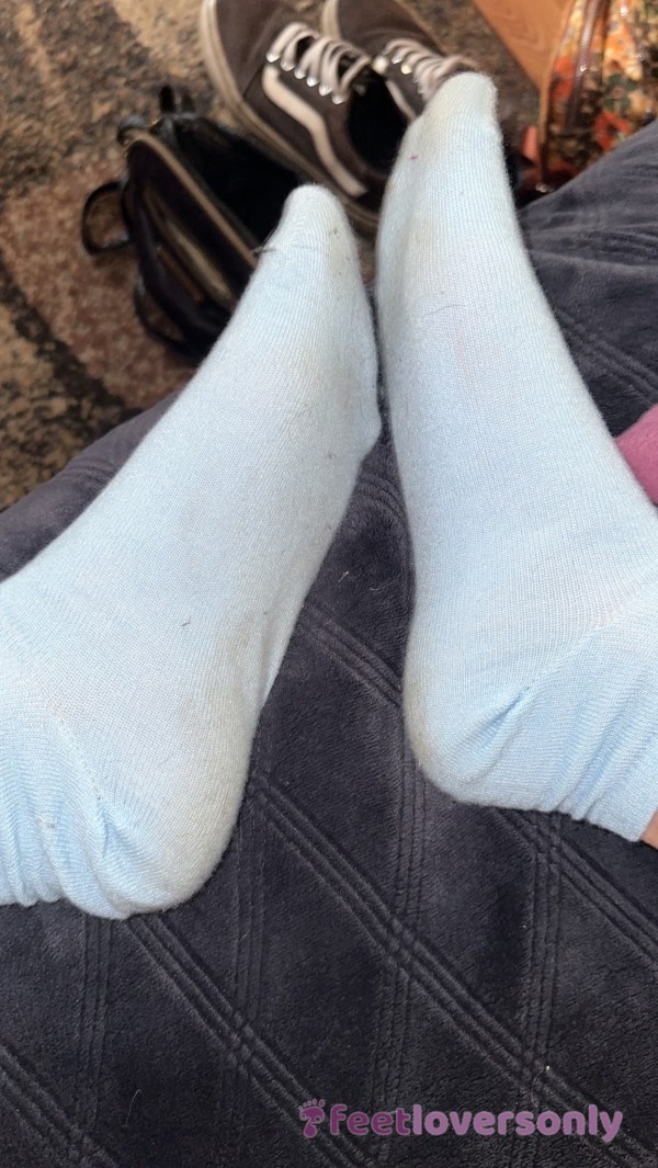Pastel Blue Dirty Socks