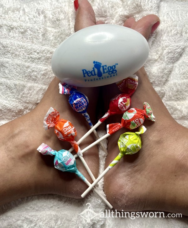 Foot Dust Covered Lollipops ✨🦶🏻🍭 2 For $15