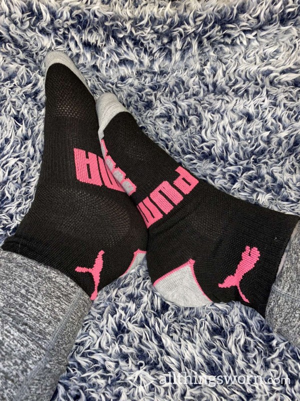 Pink Athletic Puma Socks 🌸 US Shipping Included- 72 Hr Wear