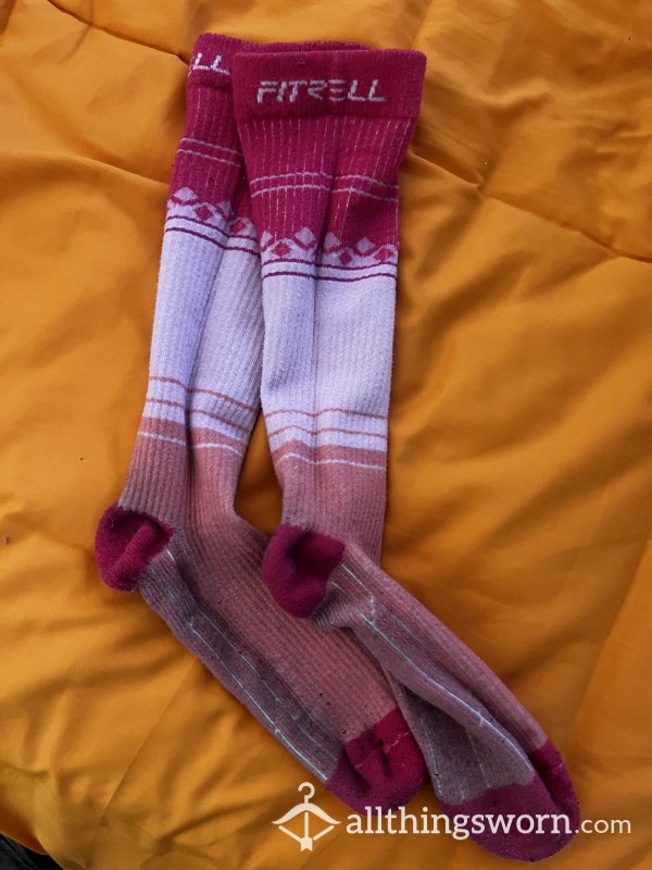 Pink 🩷 Calf High Athletic Socks