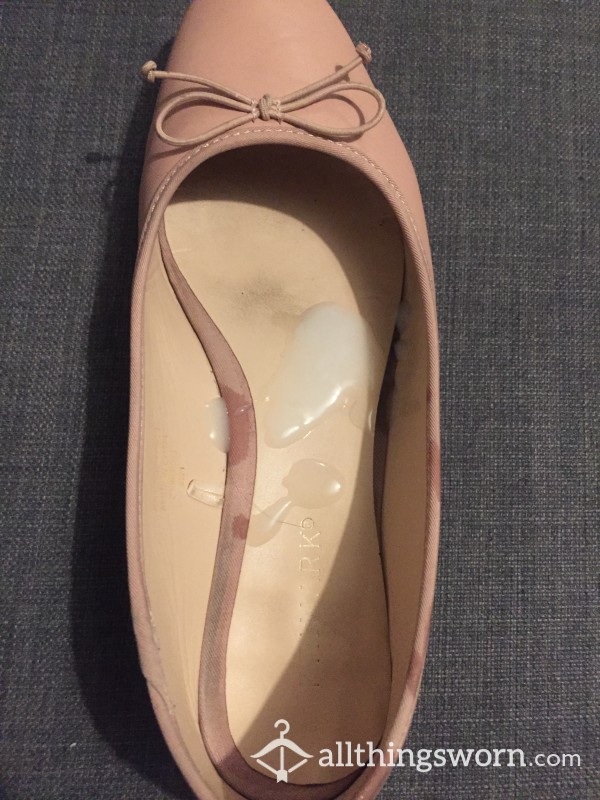 Pink Flat Shoes With Alpha Cum
