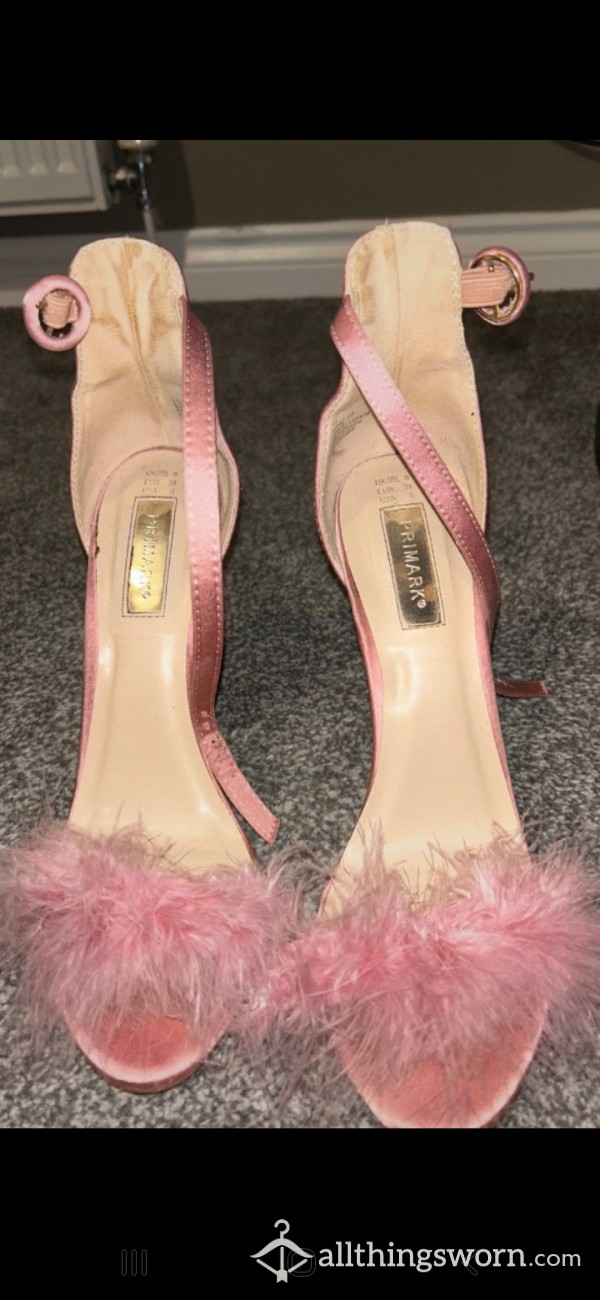 Pink Fluffy 6ins Heels