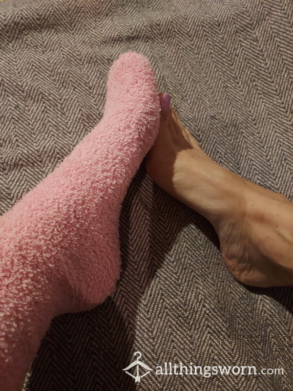 Pink Fluffy Socks *SOLD*