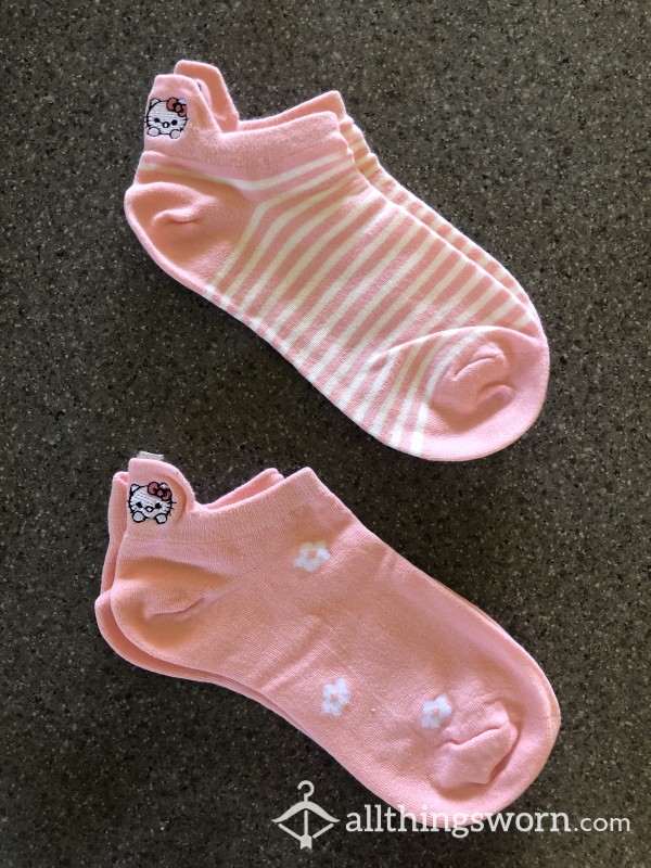 Pink Hello Kitty Socks