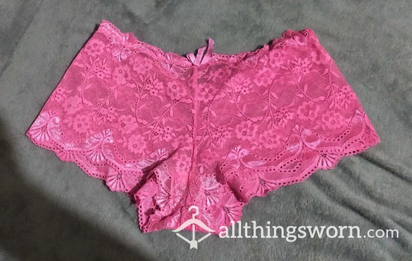Pink Lace Boxers