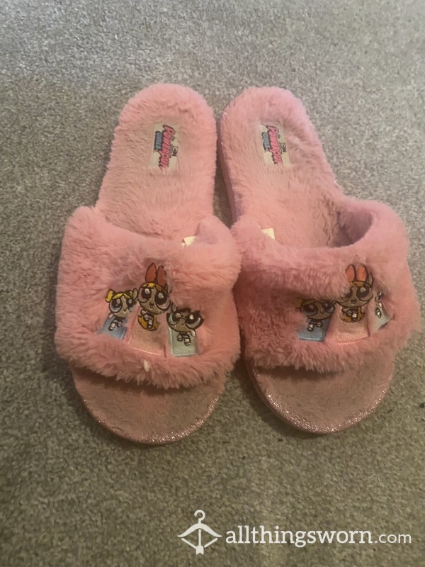 Pink Powderpuff Slippers! Filthy
