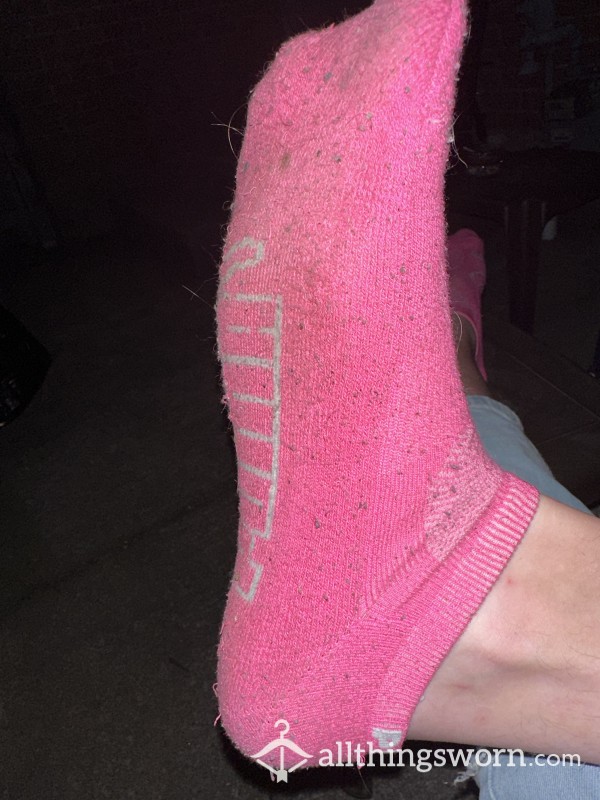 Pink Puma Ankle Socks Well Worn