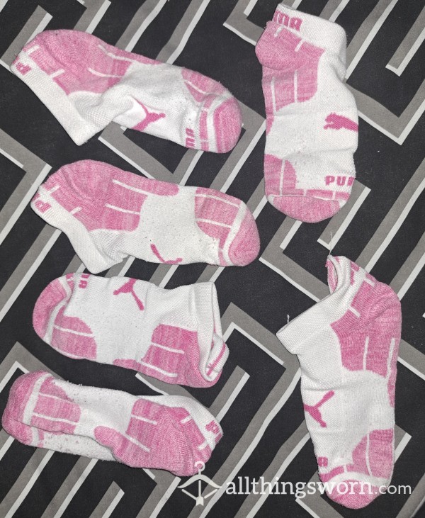 Pink Puma Sport Socks