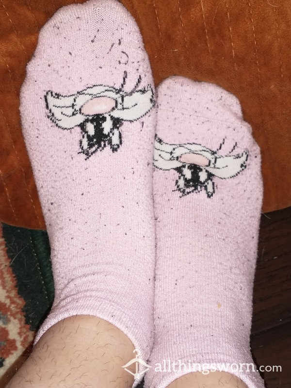 Pink Sylvester The Cat Ankle Socks