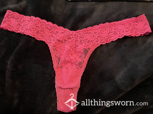 Pink VS Lace Thong