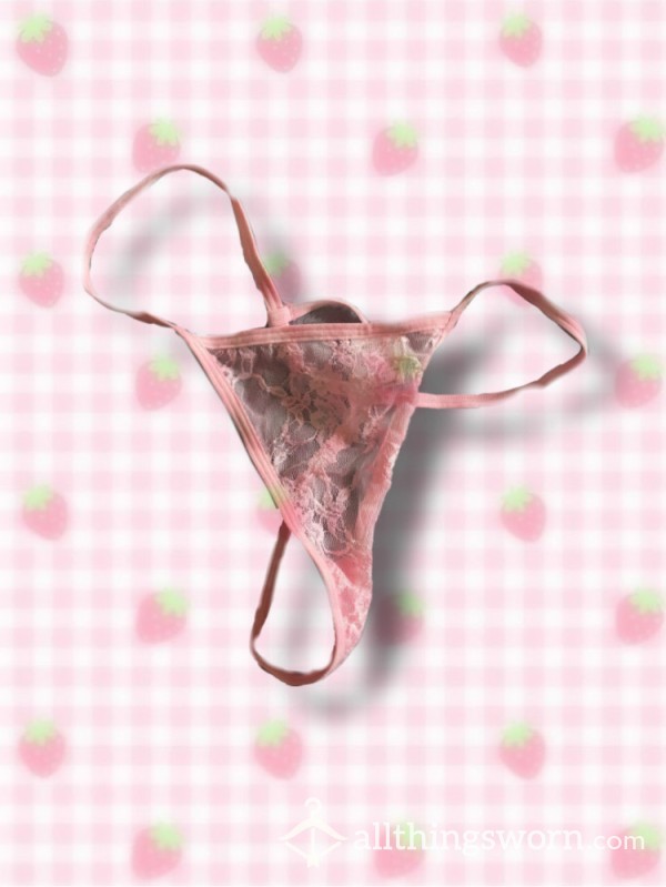 Pink Well Loved G String !
