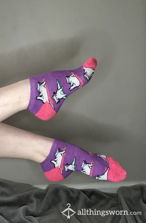 Pink/Purple Cat Socks 🐈‍⬛