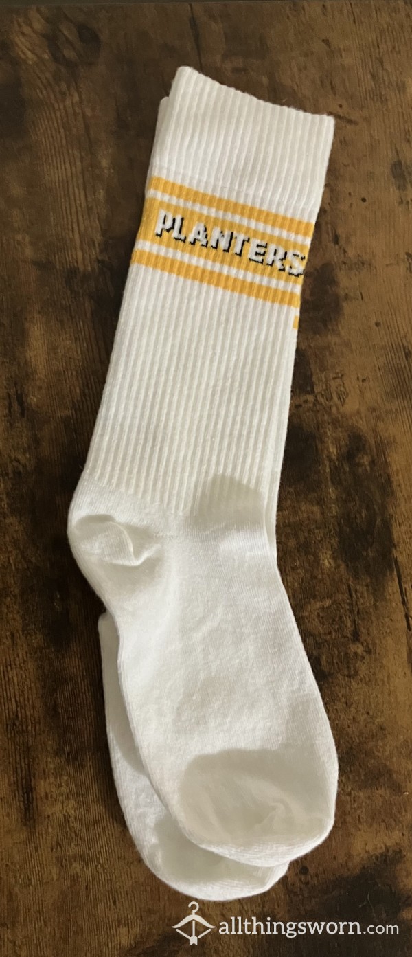 Planters Peanut Socks - Includes US Shipping & 48 Hour Wear With Proof