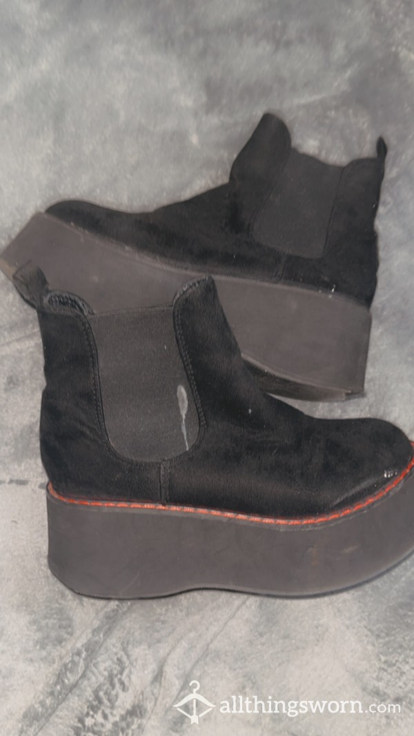 Platform Flatform Boots Shoes