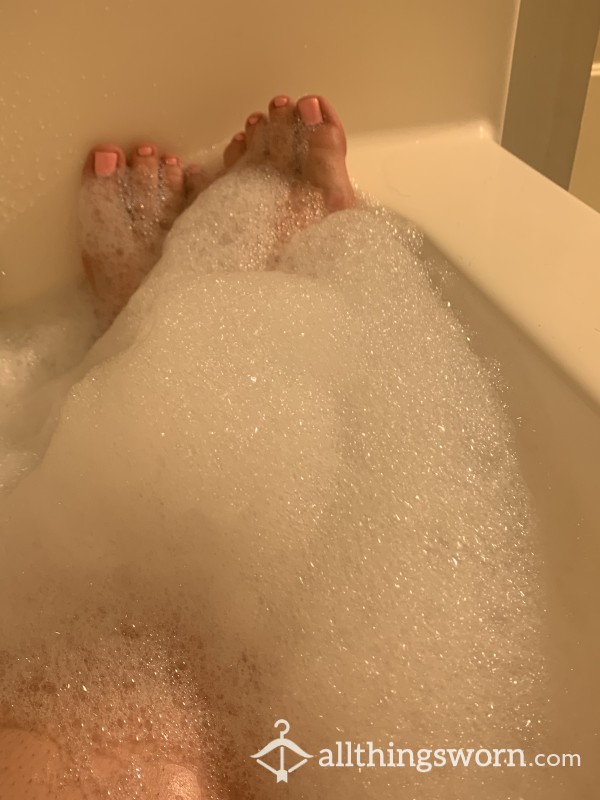 Playing In The Bubbles With My Toes And Feet