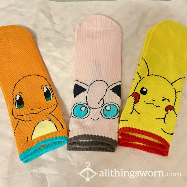 Pokémon Pikachu Jiggly Puff Charms Set Ankle Socks