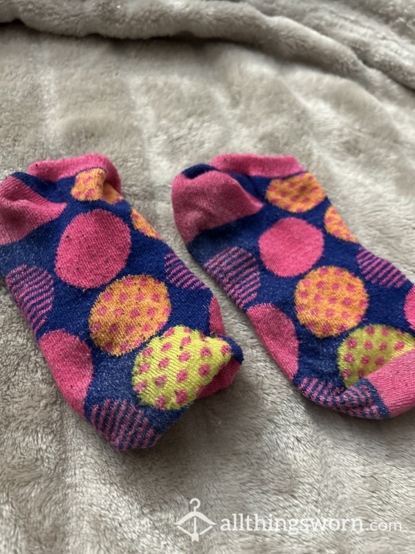 Polka Dot Bright Pink Socks