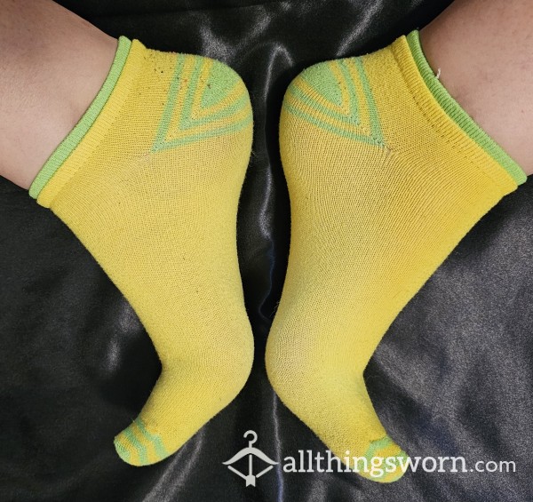 Pozee's Neon Collection- Lemon-lime Socks