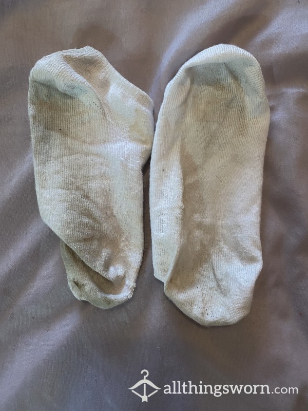 Pre-worn 4 Day Worn White Socks