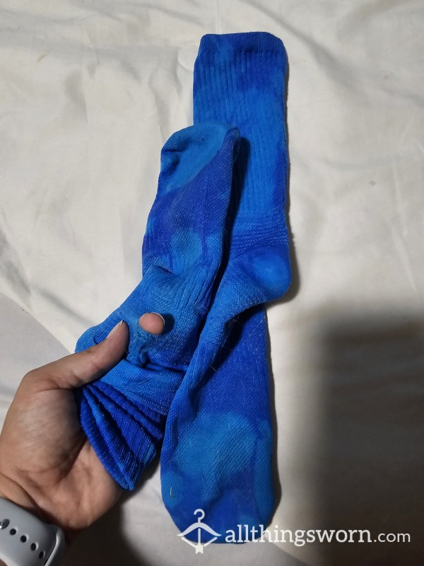 Pretty Blue And Holey Socks