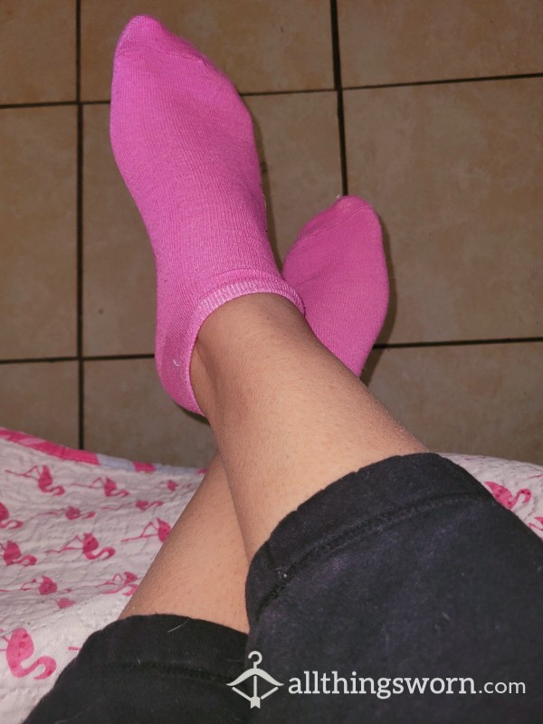 Pretty Hot Pink Socks Ready To Be Well-LOVED