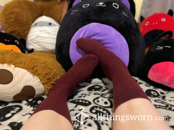 Pretty Maroon Socks <3