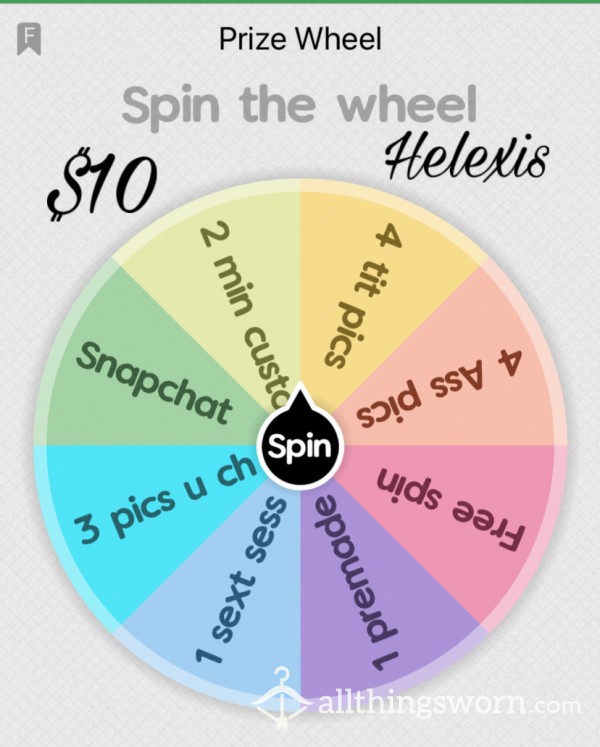Prize Wheel: Cum Experience Me 🎁💋