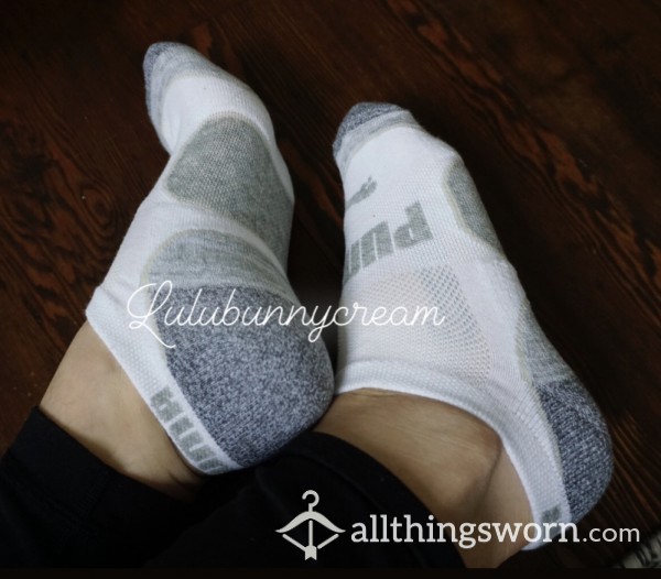 Puma Grey/white Virgin Socks (not Me 😈😈🤷‍♀️)