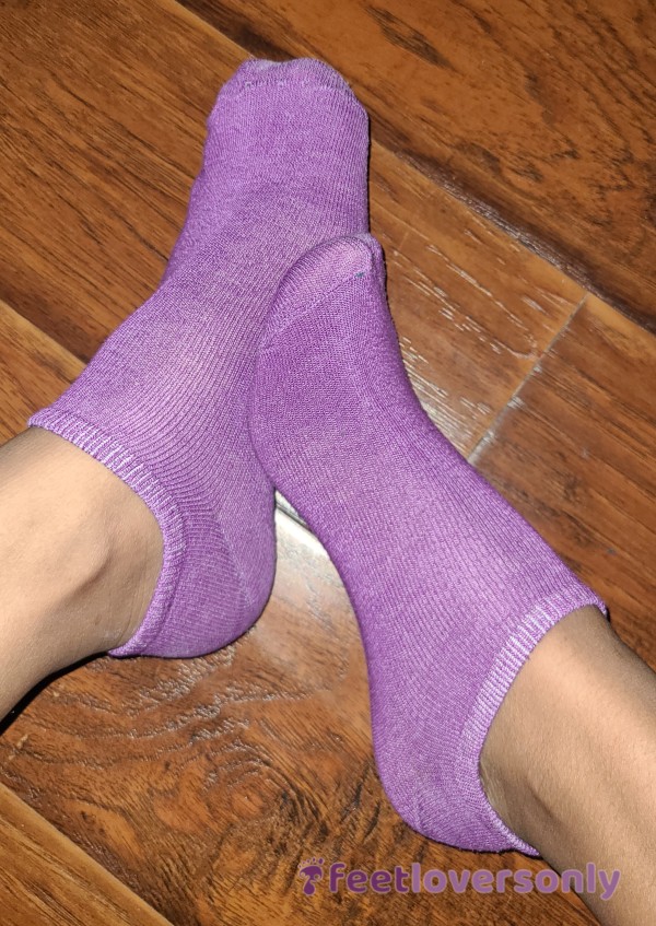 Purple Ankle Socks
