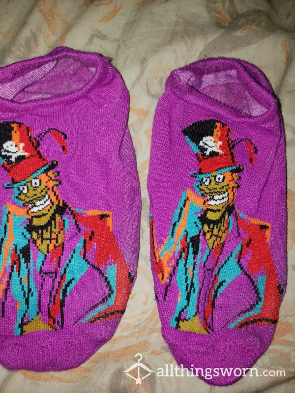 Purple Dr. Facilier Ankle Socks (120hr Wear)