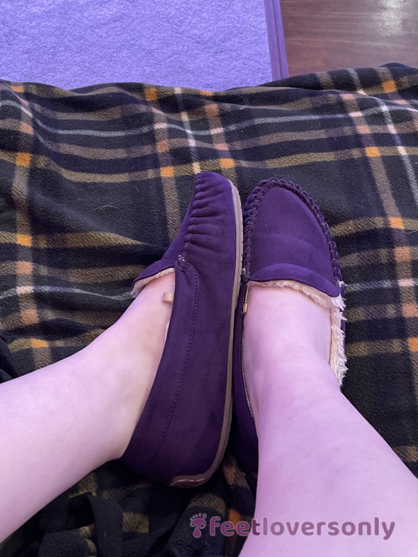 Purple House Slippers