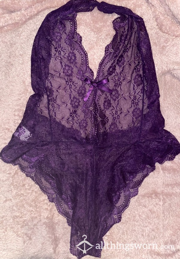 Purple Lace Bodysuit