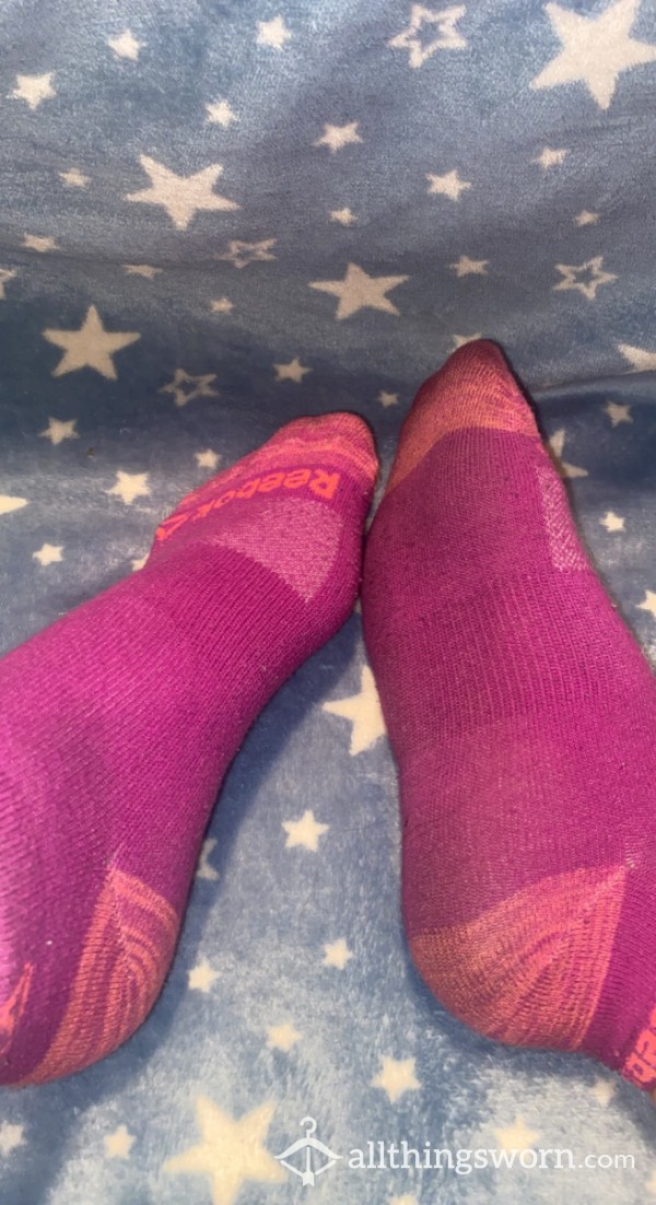 Purple Reebok Socks