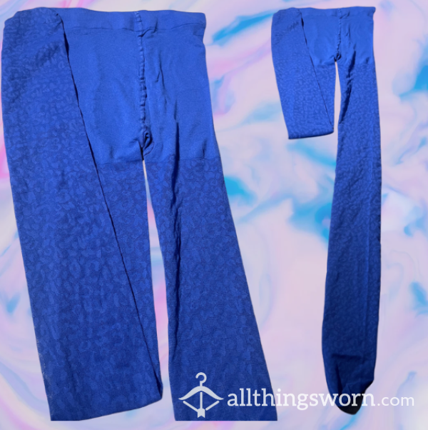 Purple/blue Smooth Full Length Pantyhose