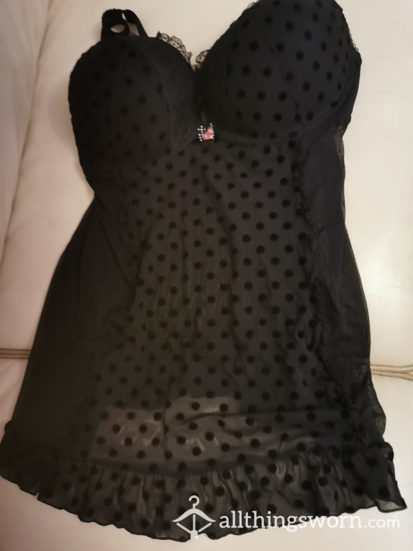 Really Sexy Black Size 20uk. Worn Babydoll. Underwire Padded. Can Do Extra Wears & Requests £30 💋💋💋