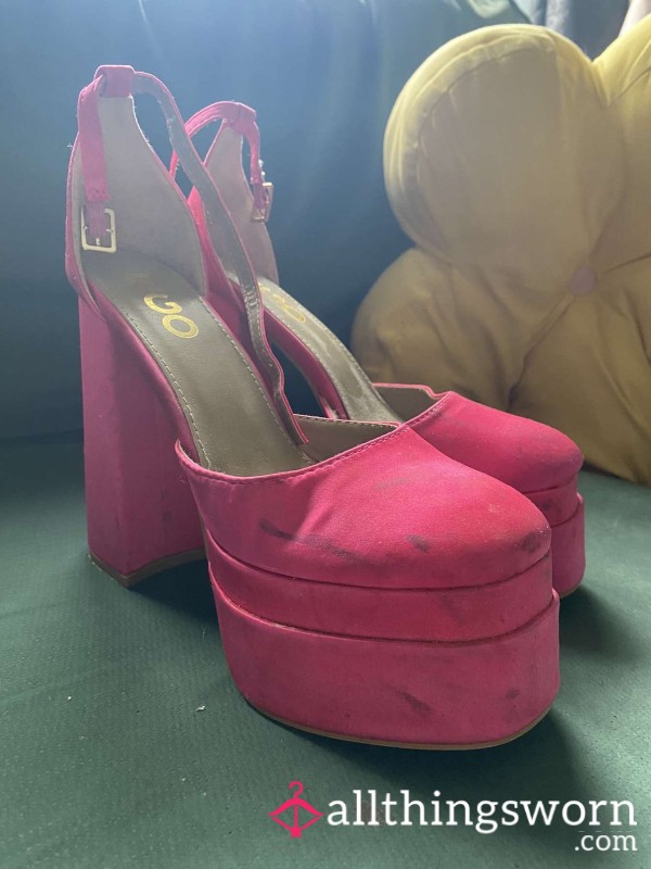 Really Worn And Dirty Thick Platform Shoes