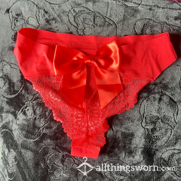 Red Bow Panties
