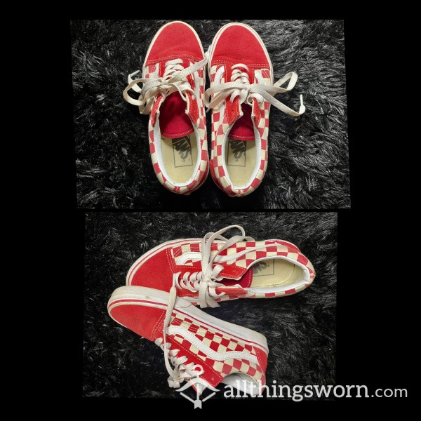 RED CHECKERED VANS
