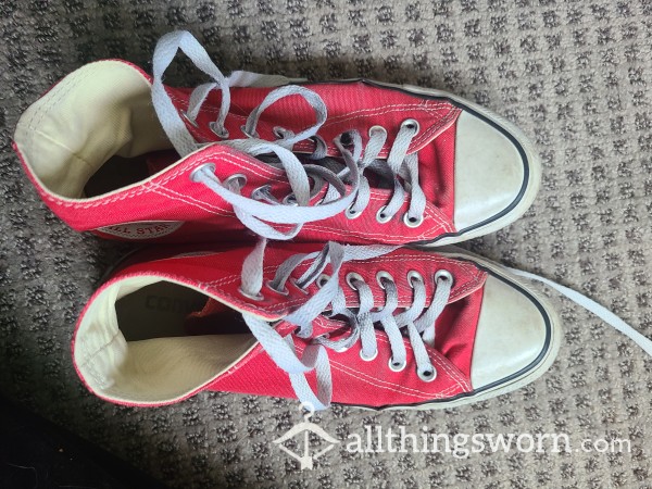 Red Converse Hightops