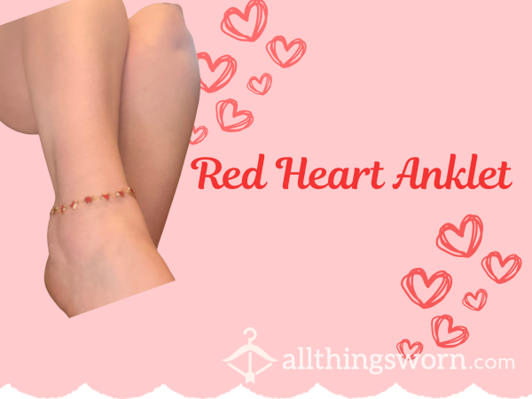 Red Heart Anklet