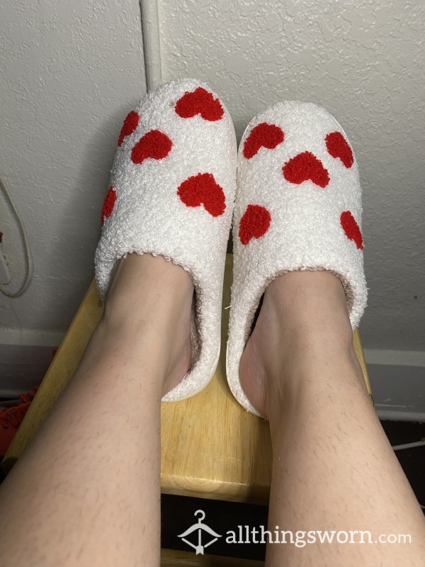 Red Hearts Slippers