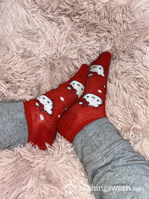 Red Hello Kitty Socks
