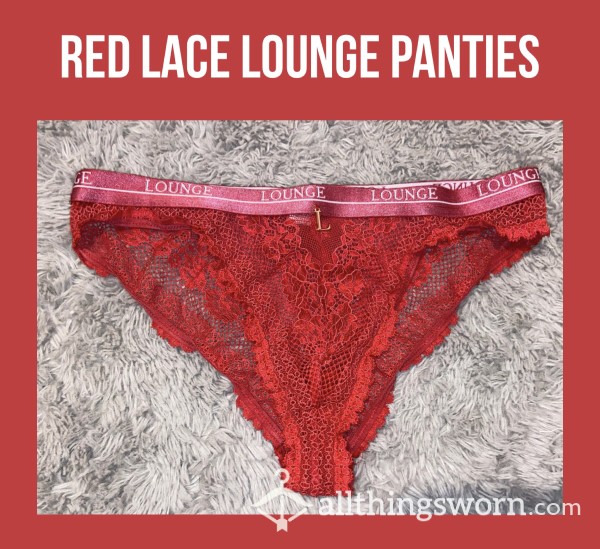 Red Lace LOUNGE Panties♥️