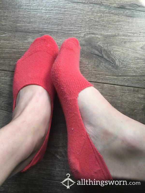 Red No-Show Socks 48hr Wear