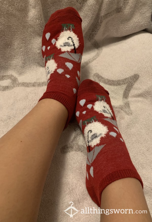 Red Sheep Ankle Socks