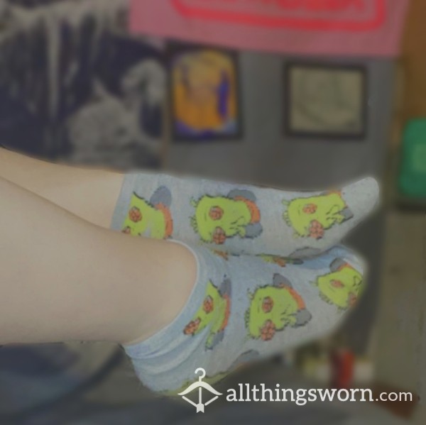 Rick And Morty Themed Ankle Socks (Gromflomite)