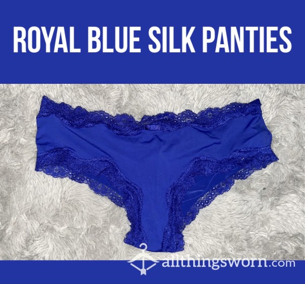 Royal Blue Silk Panties💙