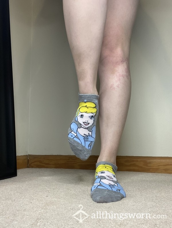 S Grey Cinderella Cartoon Socks