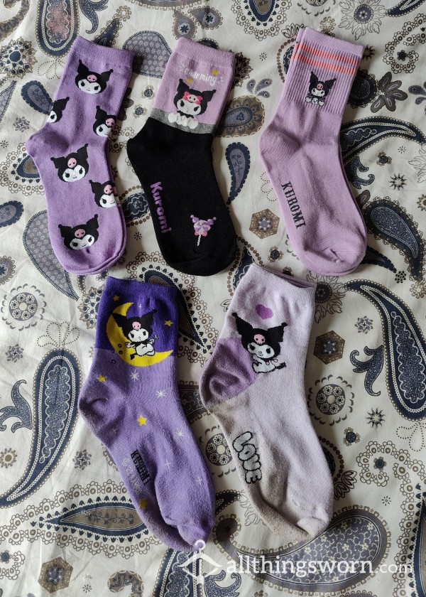Sanrio - Kuromi Themed Socks - Multiple Prints Available